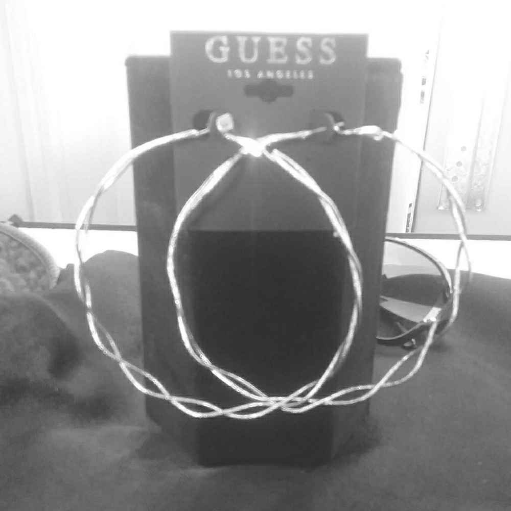 large hoop earrings from guess